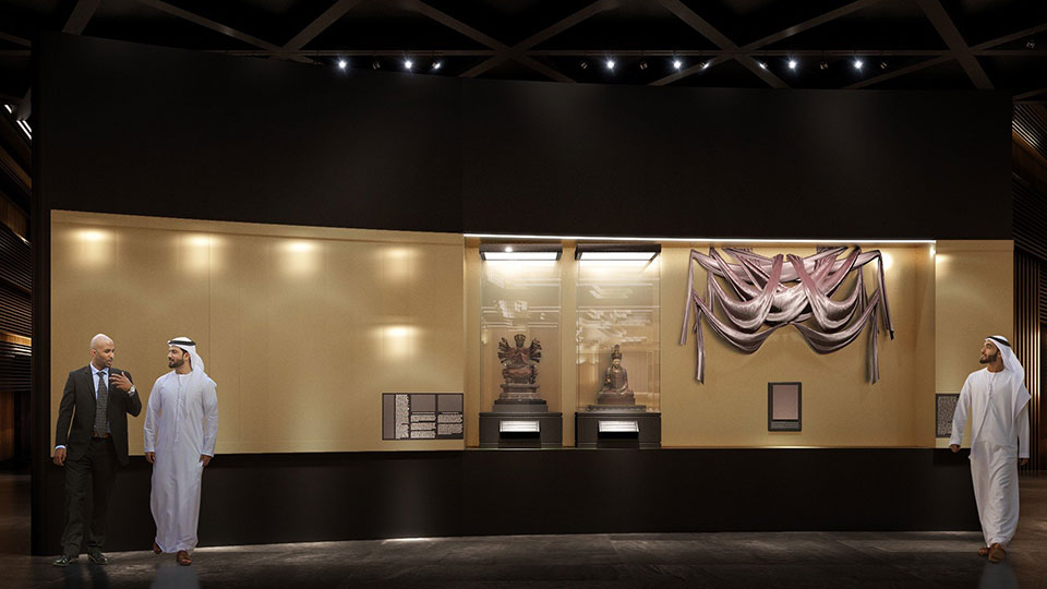 Khu vực trưng bày lụa DeSilk (vẽ phối cảnh 3D)